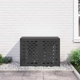 Air Conditioner Cover Black 100 x 50 x 70 cm Steel 865897