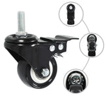 12 pcs Swivel Casters with Brakes 50 mm 277932