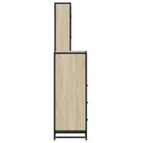 3 Piece Bathroom Furniture Set Sonoma Oak Engineered Wood 3301046
