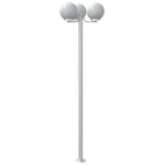 Outdoor Floor Lamps 2 pcs Silver 215 cm Stainless Steel 4006390