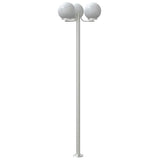 Outdoor Floor Lamps 2 pcs Silver 215 cm Stainless Steel 4006390