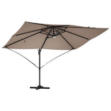 Umbrella Taupe 351 x 250 x 253 cm Polyester and Aluminium 42003362