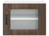 Wall Glass Cabinet LUCCA Brown Oak 40 x 31 x 40 cm 884848