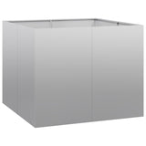 Planter 100x100x80 cm Galvanised Steel 860827