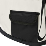 171007 Foldable Dog Playpen with Carrying Bag Black 125x125x61 cm