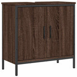 Bathroom Sink Cabinet Brown Oak 60x30x60 cm Engineered Wood 842450