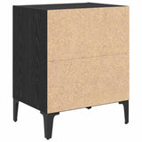 Bedside Cabinet 2 pcs Black Oak 40 x 30 x 50 cm Engineered Wood 875103