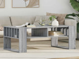 Coffee Table Grey Sonoma 92 x 49.5 x 45 cm Engineered Wood 8000113