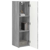 TV Wall Cabinet Grey Sonoma 30 x 31 x 100 cm Engineered Wood 892321