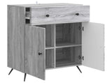 Sideboard Grey Sonoma 66 x 34.5 x 90 cm Engineered Wood 895561