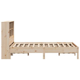 Bookcase Bed without Mattress 140x190 cm Solid Wood Pine 3322882