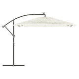Garden Parasol with Steel Pole White 290x290x238 cm 4005085