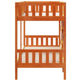 Bunk Bed Wax Brown 90x190 cm Solid Wood Pine 3308606