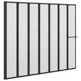 Shower Screen Folding Black 168 x 140 cm Aluminium 42009756