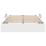 Storage Bed with Mattress Pure White 120 x 190 cm Faux leather 3369938