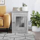 Dog Crate Furniture Concrete Grey 55x80x68 cm Engineered Wood 838326