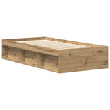 Bed Frame without Mattress Artisan Oak 90x200cm Engineered Wood 3328815