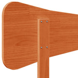 Headboard Wax Brown 135 cm Solid Wood Pine 844784