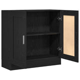 Book Cabinet Black Oak 82.5 x 30.5 x 80 cm Engineered Wood 862515