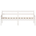 ZNTS Day Bed without Mattress White 90x190 cm Single Solid Wood Pine 842839