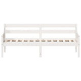 ZNTS Day Bed without Mattress White 90x190 cm Single Solid Wood Pine 842839