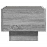 ZNTS Side Table with LED Grey Sonoma 40x40x30 cm Engineered Wood 847502
