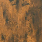 Shoe Cabinet Smoked Oak Engineered Wood, Metal Medium 819753