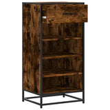 Shoe Rack Smoked Oak 48x38x97.5 cm Engineered Wood 849211