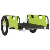 Bike Trailer Green Oxford Fabric and Iron 94172