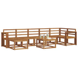 Outdoor Sofa Set 8 pcs Natural Solid Acacia Wood 3366747