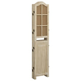 6-Panel Room Divider Brown 214x165 cm Fabric 338593