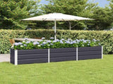 Planter Anthracite 240 x 40 x 45 cm Steel 42018188