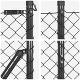 Welded Wire Fence with Concrete Base 10 x 1.4 m 3351259