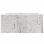 Wall Drawer Shelves 2 pcs Concrete Grey 40x23.5x10cm MDF 330252