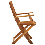 Outdoor Chair Set of 4 Natural Wood Solid Acacia wood Standard 46338