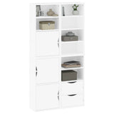 Side Cabinets 4 pcs "ODDA" White 40x24x79 cm Solid Wood Pine 3365353