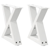 Coffee Table Legs 2 pcs White 40x cm Steel 4012681