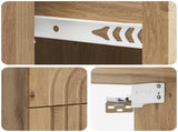 Wall-Mounted Bedside Cabinet 2 pcs Artisan Oak Engineered Wood 898144