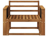Outdoor Middle Sofa Solid Acacia Wood Natural 3438828
