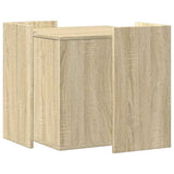 Cat Litter Box Enclosure Sonoma Oak 53x53x51 cm Engineered Wood 857753