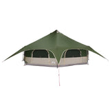 Family Tent Green 18-Person 185T Polyester with PU Coating 42017397