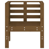 Garden Chairs 2 pcs Honey Brown 61.5x53x71 cm Solid Wood Pine 825131