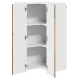 Wall Corner Cabinet LUCCA Old Wood 57 x 57 x 100 cm 885173