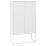 Highboard White 80x35x135 cm Steel 335875
