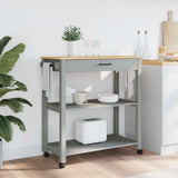 Kitchen Trolley MONZA 84x40x88.5 cm Solid Wood Pine 376104