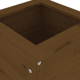 Garden Planter Honey Brown 40x40x78 cm Solid Wood Pine 825278