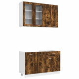 Kitchen Unit LYON 4 pcs Smoked Oak Engineered Wood 3438359