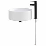 Bathroom Wash Basin Matte Black 40.5 x 40.5 x 15.5 cm Metal 890241