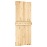 Sliding Door with Hardware Set 85x210 cm Solid Wood Pine 3203171