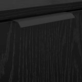 Bathroom Cabinet Set with Shelf 2 pcs Black Oak Engineered Wood 3416132